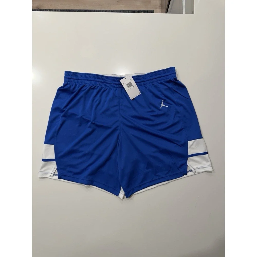 Jordan Stock DF Overtime Basketball Shorts Game Royal FQ5375-493 Mens 3XL NWT